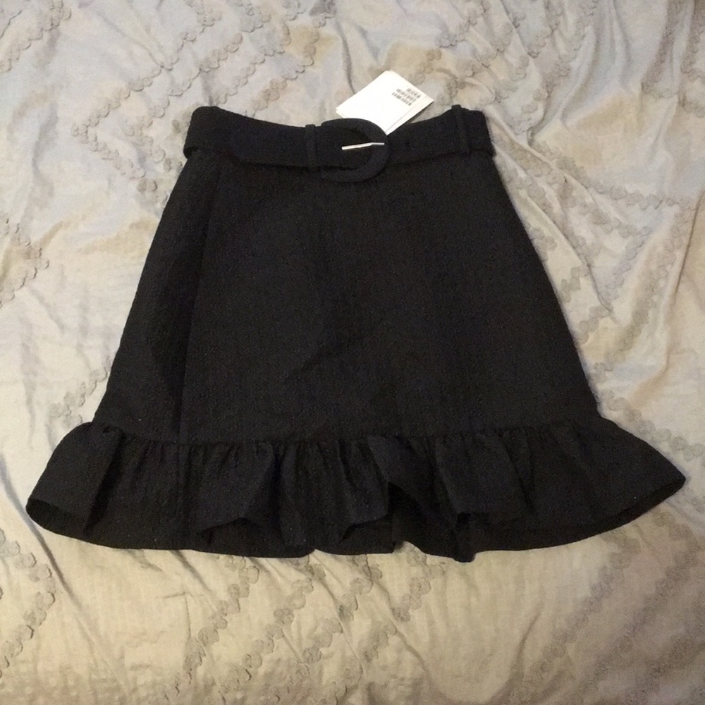 & Other Stories Black Belted Skirt